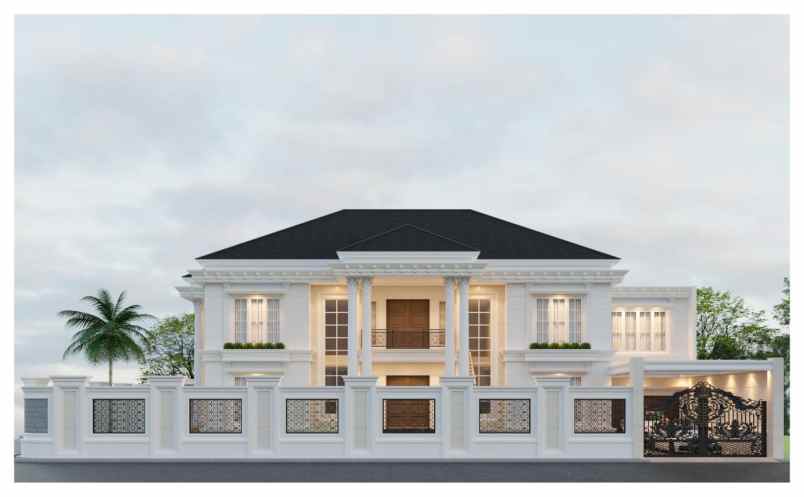 rumah luxury bebas design di kawasan komplek pemda