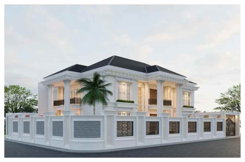 rumah luxury bebas design di kawasan komplek pemda