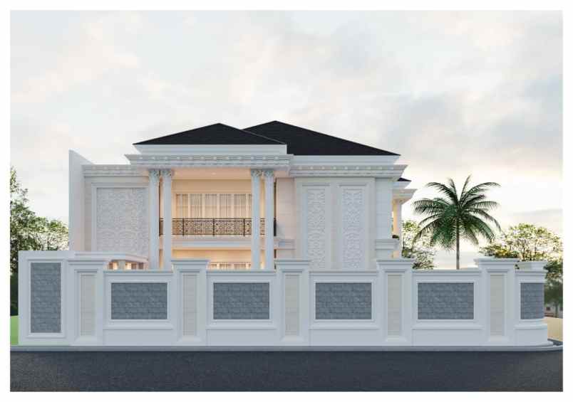 rumah luxury bebas design di kawasan komplek pemda