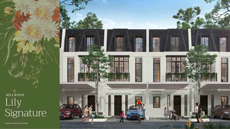 rumah melrose duta garden 2 lantai