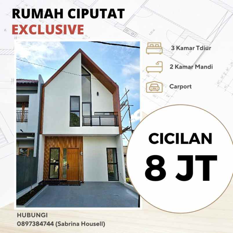 rumah minimalis tangsel cicilan 8jt