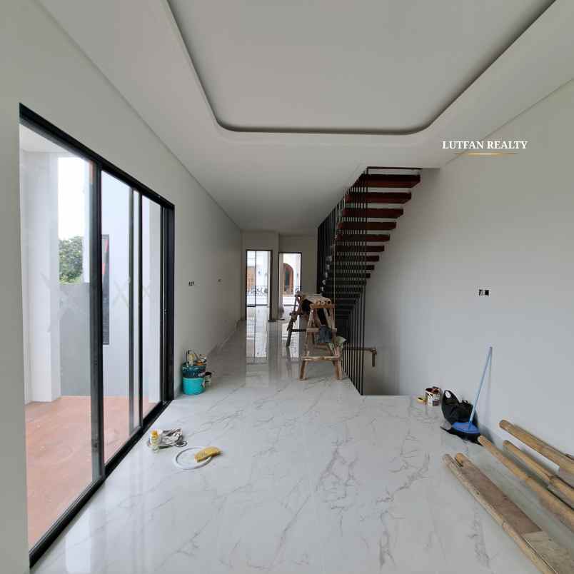 rumah modern kontemporer dalam cluster