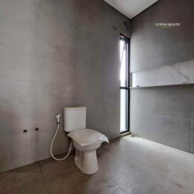 rumah modern kontemporer dalam cluster