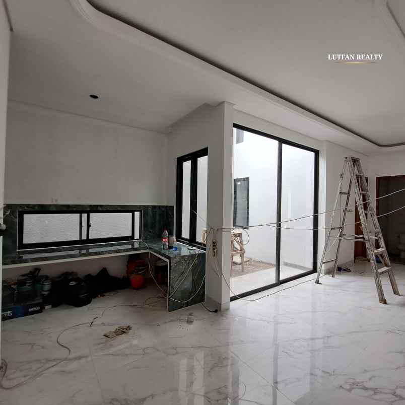 rumah modern kontemporer dalam cluster