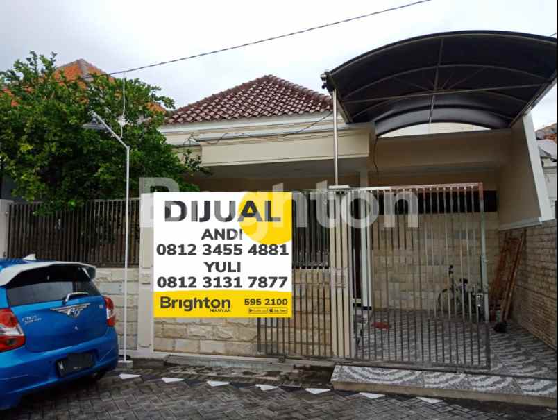 rumah mulyosari utara row jalan 2 mobil nego