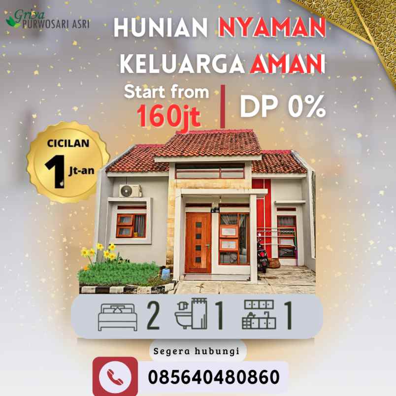 rumah nyaman 160 jutaan wonogiri kota