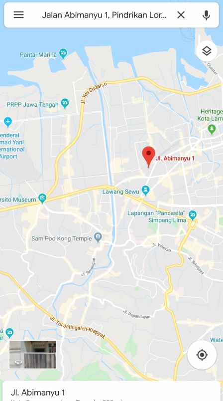 rumah semarang tengah lokasi kota