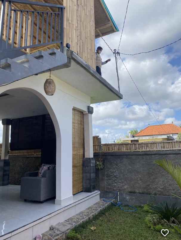 rumah semi villa view sawah di tebongkang ubud bali