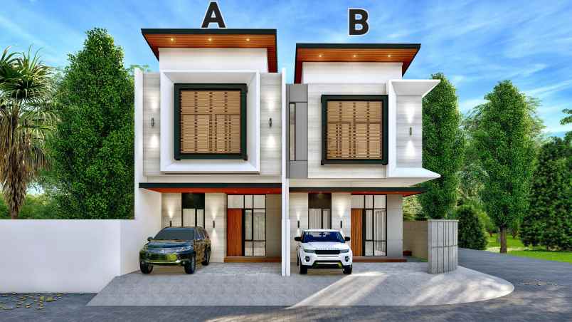 rumah unit a nirwana eksekutif 3 mobil loss surabaya