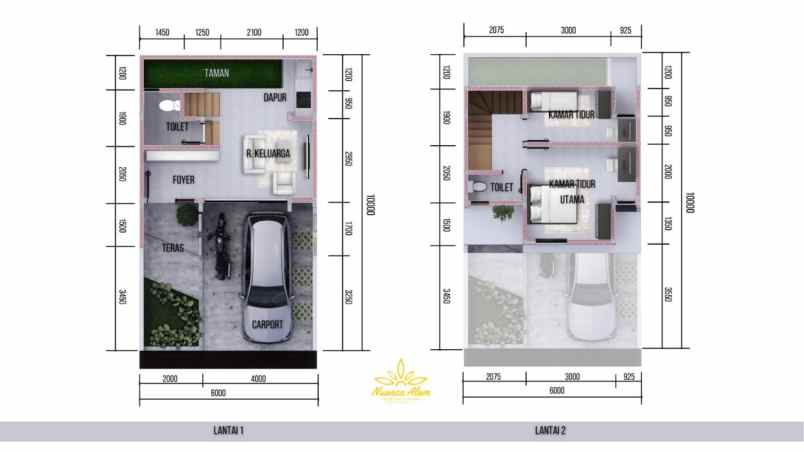 runah minimalis modern di lembang bandung