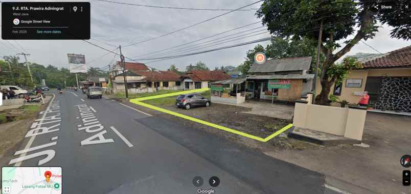 tanah darat di manonjaya pinggir jalan provinsi