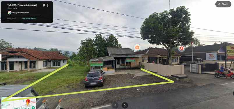 tanah darat di manonjaya pinggir jalan provinsi