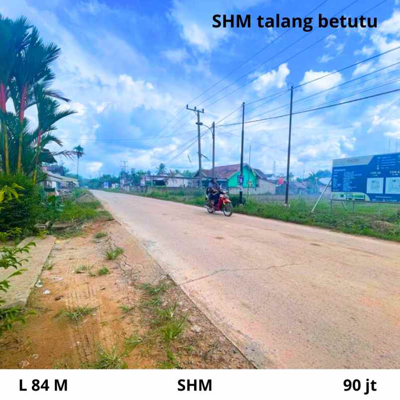 tanah dijual murah lokasi talang betutu