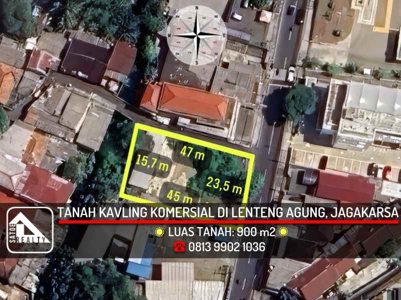 tanah kavling komersial di area bisnis lenteng agung