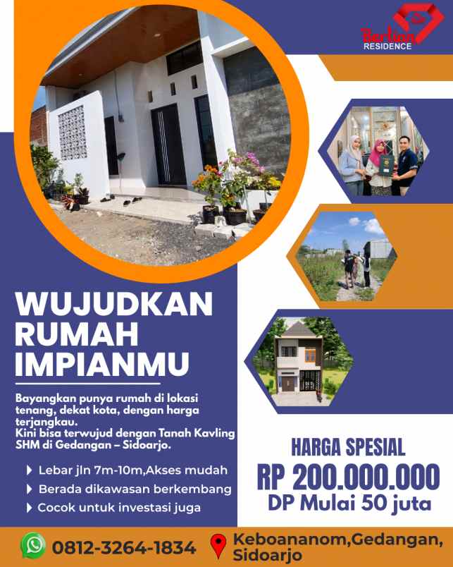 tanah kavling murah di sidoarjo