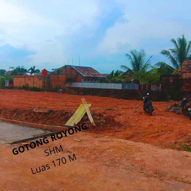 tanah kavling murah shm lokasi jl gotong royong