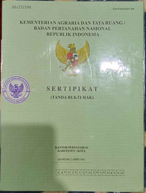 tanah kavling siap bangun lokasi kota bandar lampung