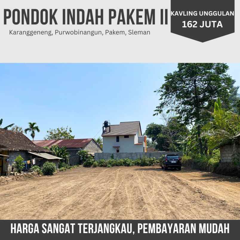 tanah pekarangan 162 juta di dekat jl palagan km 15