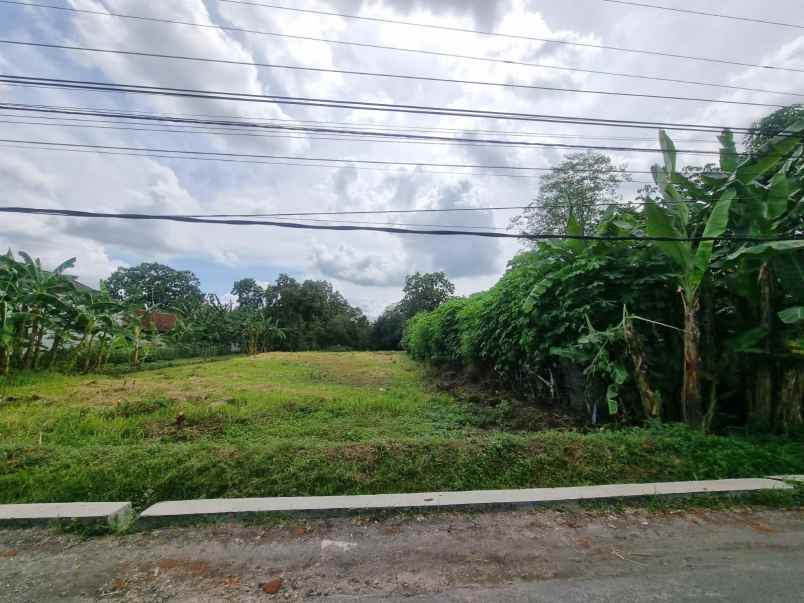 tanah tepi aspal 1 km bandara adisucipto jogja