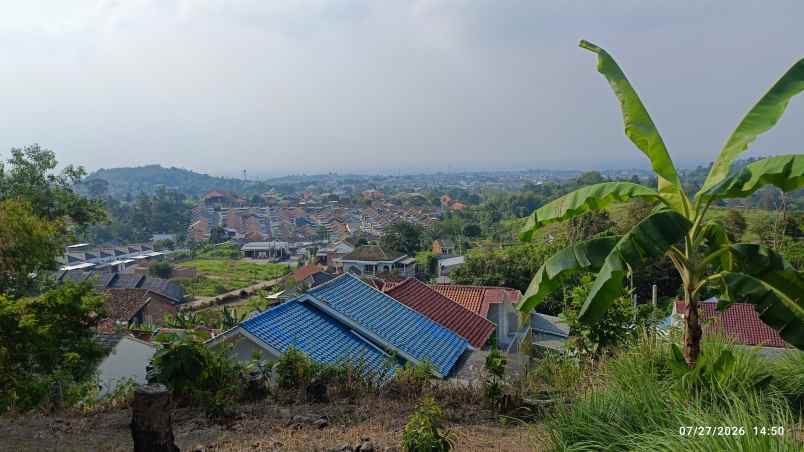 tanah view kota di kemiling luas 1000m akses aspal shm