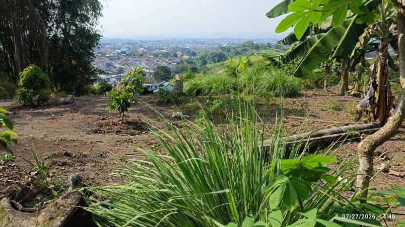tanah view kota di kemiling luas 1000m akses aspal shm
