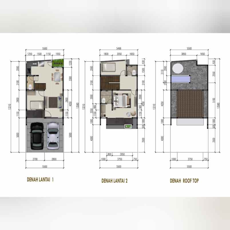 2 lantai with rooftop at jagakarsa jaksel