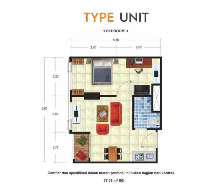 dijual apartemen apartemen taman melati