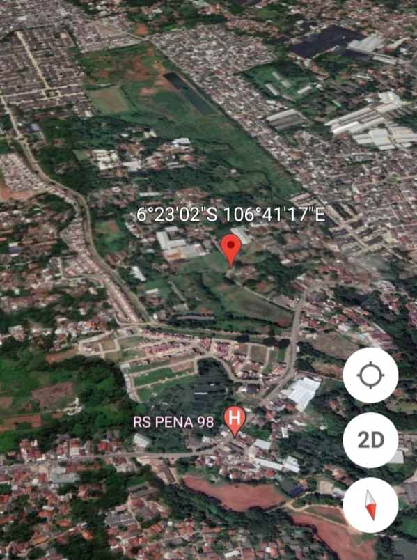 dijual b u b tanah 7000 m2 gunung sindur gg bandung