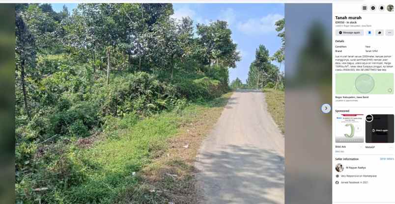 dijual cepat tanah murah