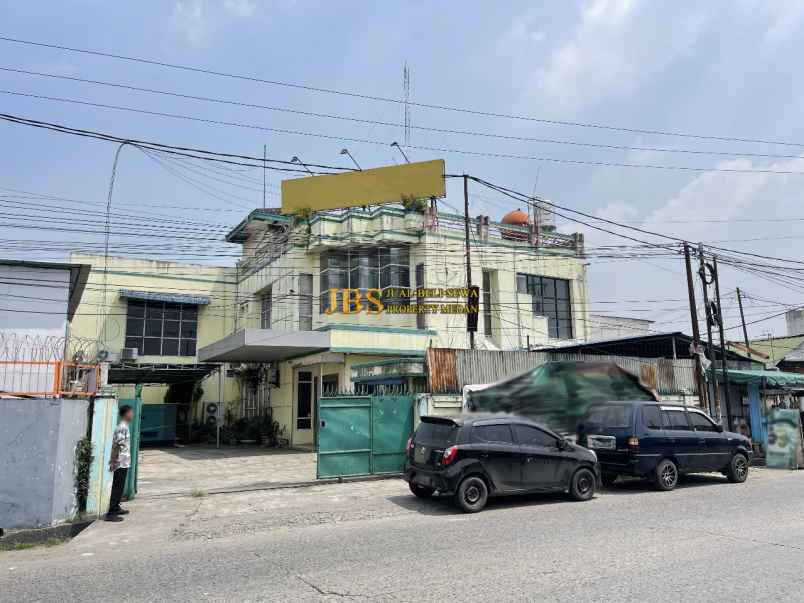 dijual gedung siap pakai di jalan pematang pasir medan