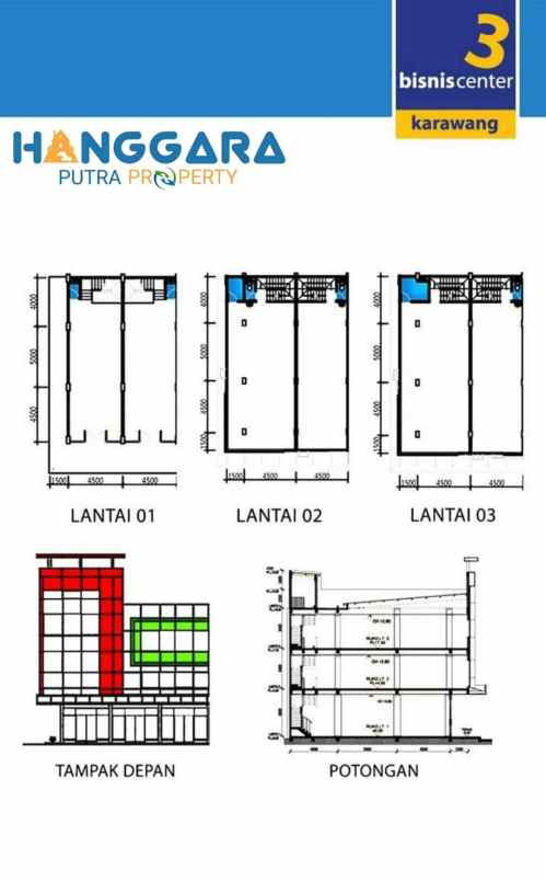 dijual ruko 3 lantai lokasi premium