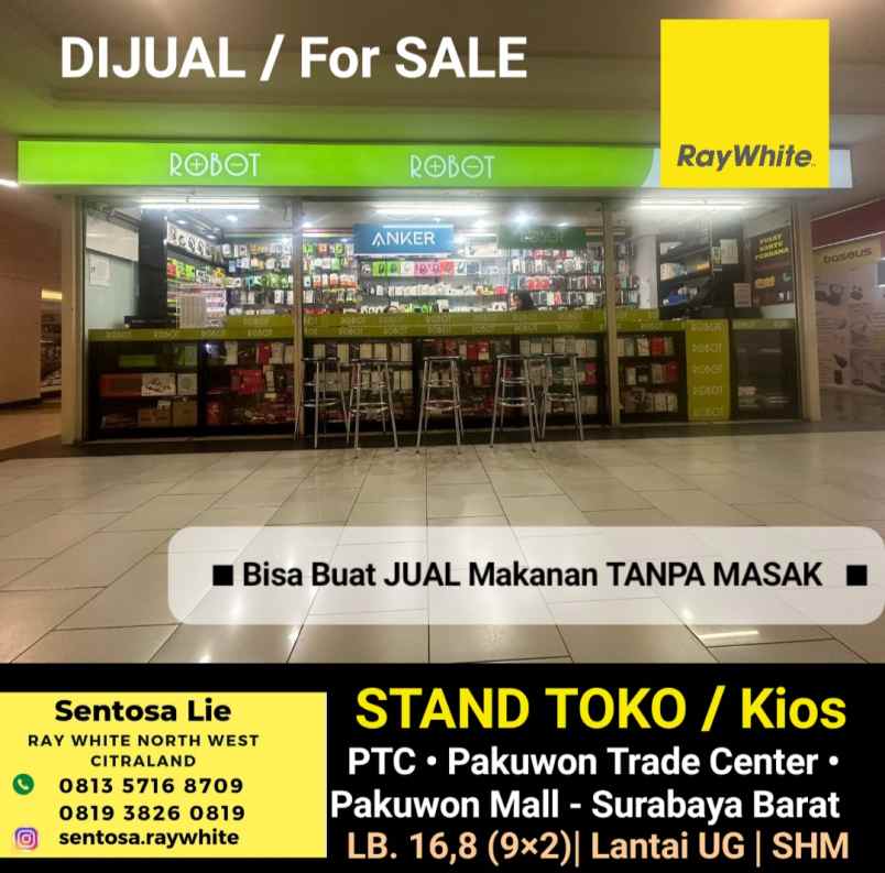 dijual ruko gudang kantor jalan pakuwon indah