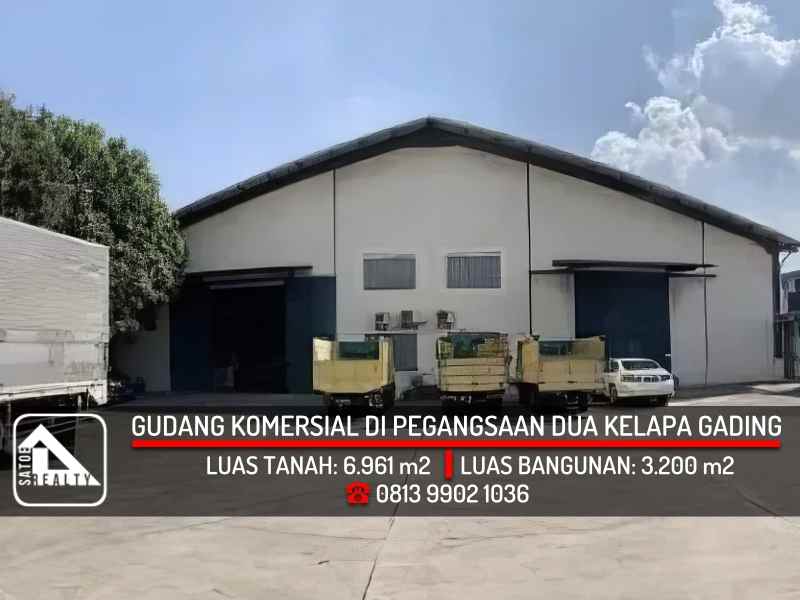 dijual ruko gudang kantor jl pegangsaan dua kelapa