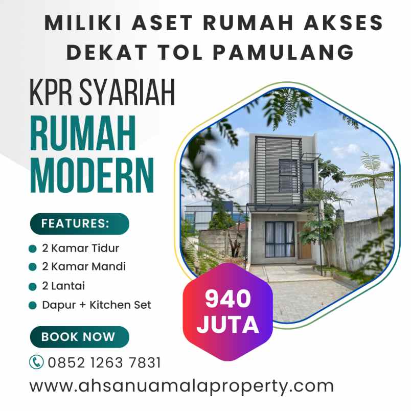 dijual rumah abdul wahab raya