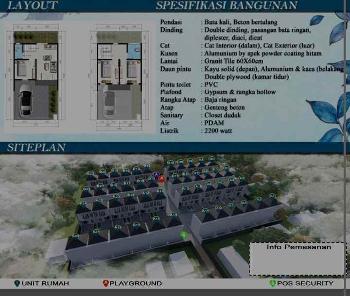 dijual rumah curug agung beji depok