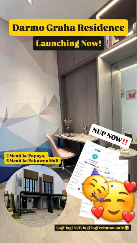 dijual rumah darmo permai