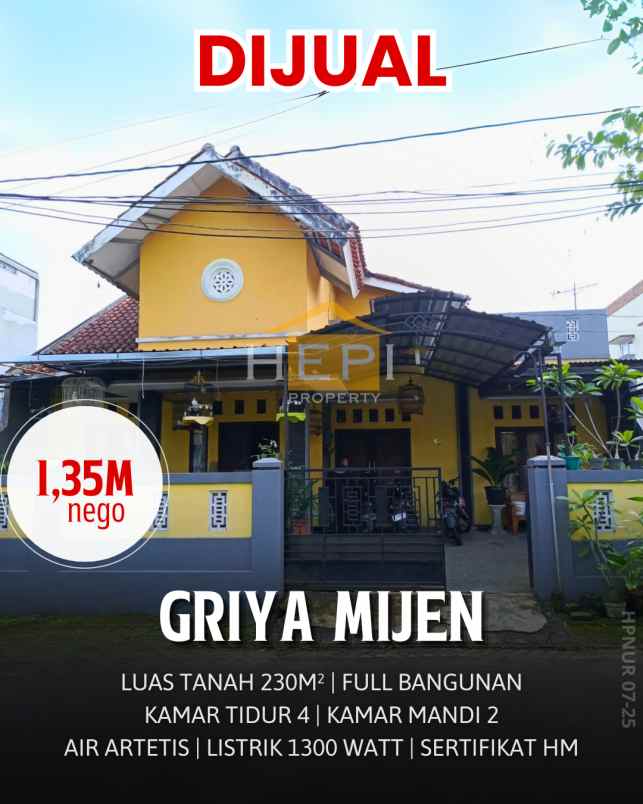 dijual rumah di griya mijen semarang