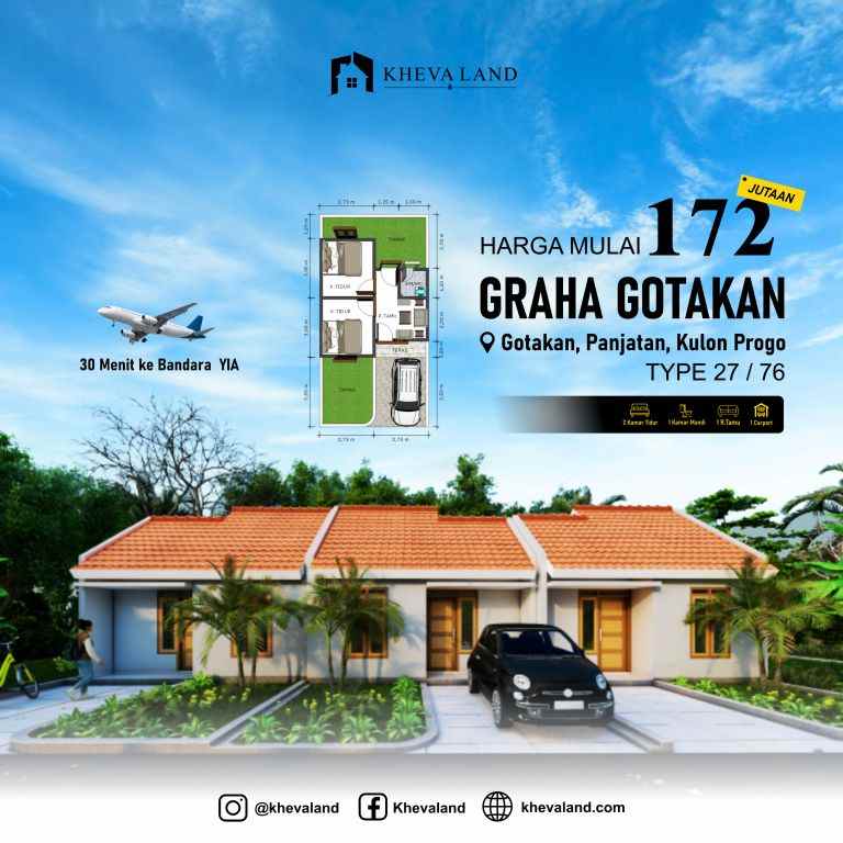 dijual rumah gotakan panjatan kulon