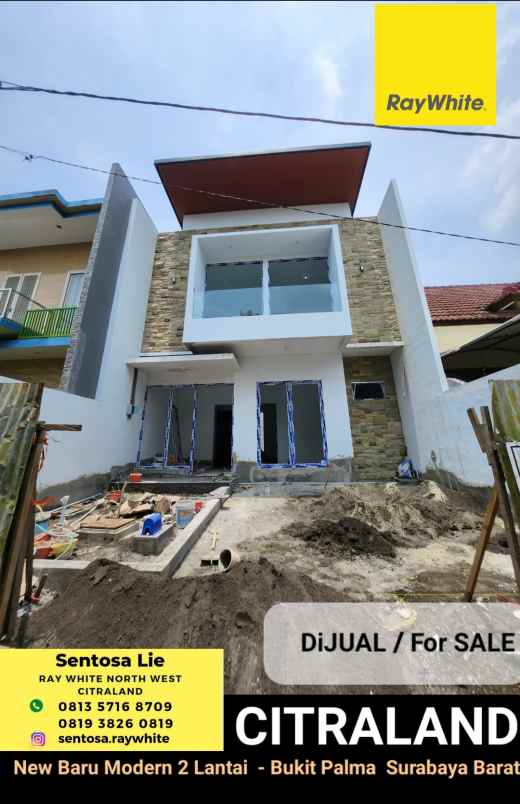 dijual rumah jalan bukit palma