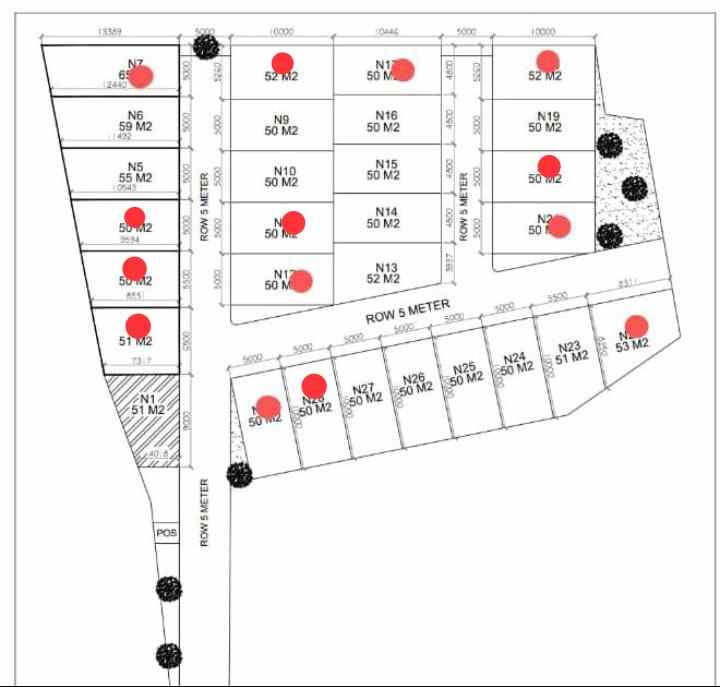 dijual rumah jalan lapangan tembak kel