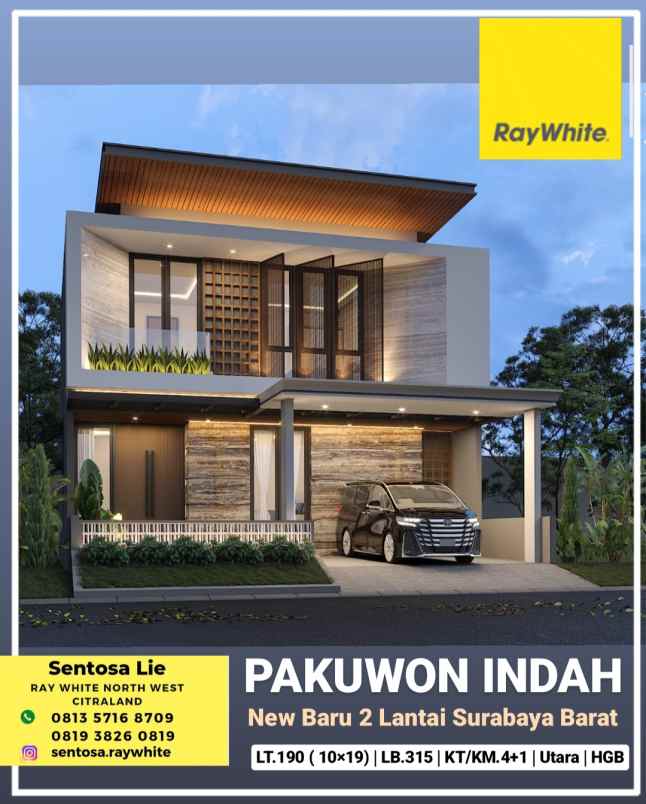 dijual rumah jalan pakuwon indah