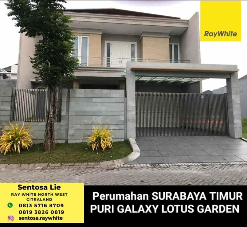 dijual rumah jalan puri sukolilo