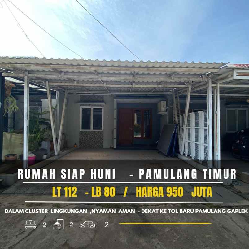 dijual rumah jalan raya pinang pamulang