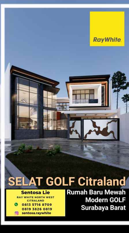 dijual rumah jalan selat golf citraland