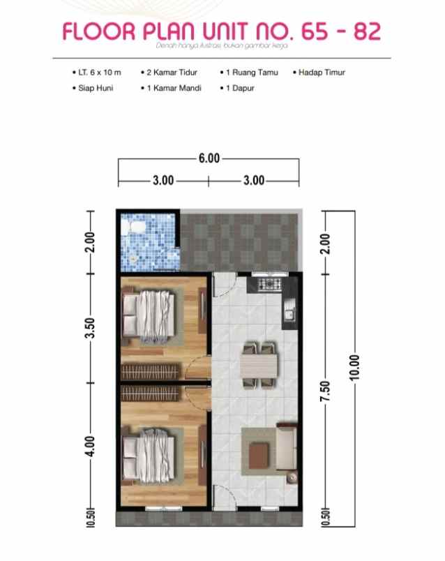 dijual rumah jalan surya haji dekat