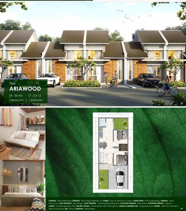 dijual rumah jl atma asnawi gn sindur