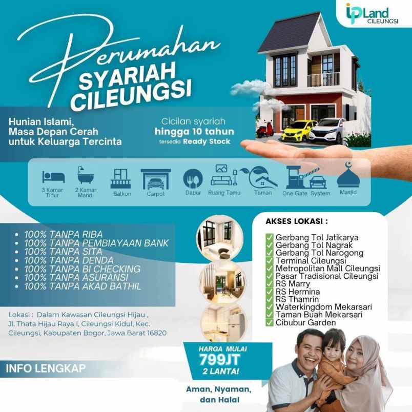 dijual rumah jl boulevard ii cileungsi