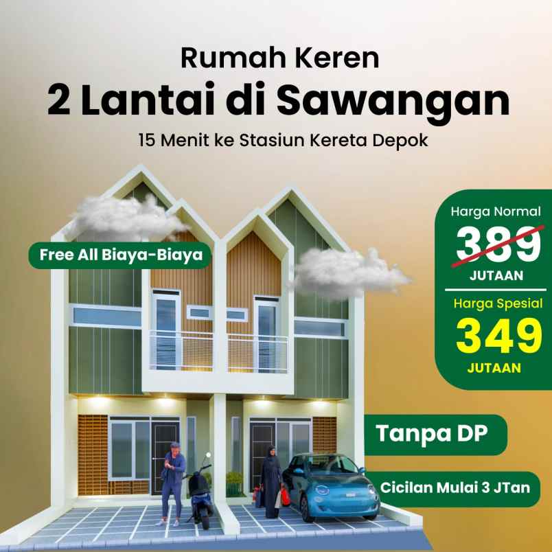 dijual rumah jl kp kekupu kel pasir