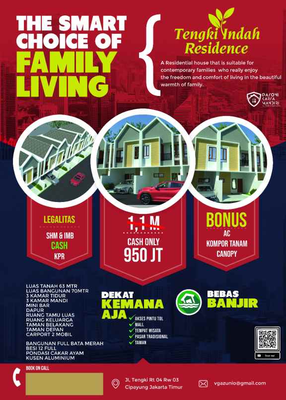 dijual rumah jl tengki kec cipayung