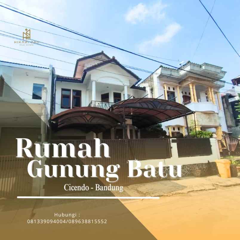 dijual rumah kec cicendo